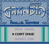 Grandia - Parallel Trippers (english translation) Title Screen